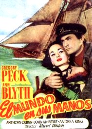 Cartel de la película El mundo en sus manos (1952) de Raoul Walsh