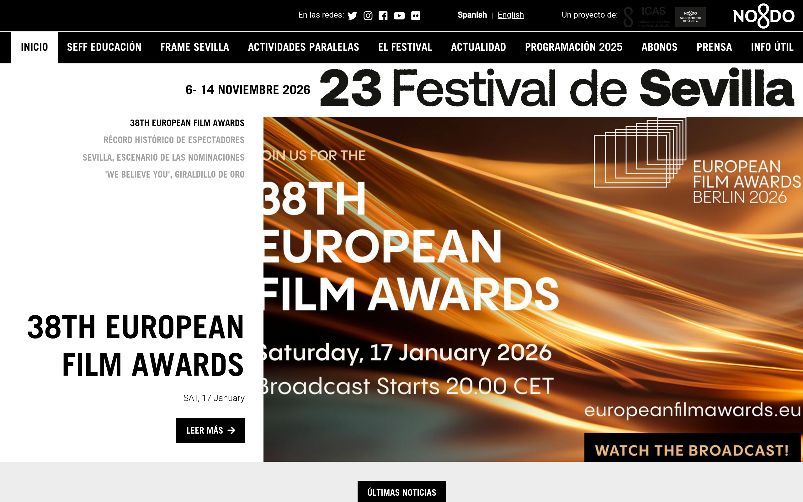 Festival de Cine Europeo de Sevilla 2026