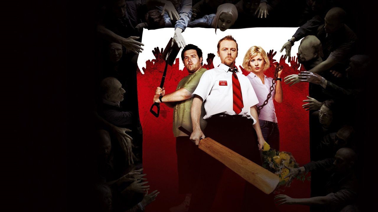Cartel de la película Zombies party (2004) de Edgar Wright
