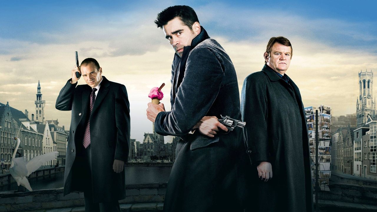 Cartel de la película Escondidos en Brujas (2008) de Martin McDonagh