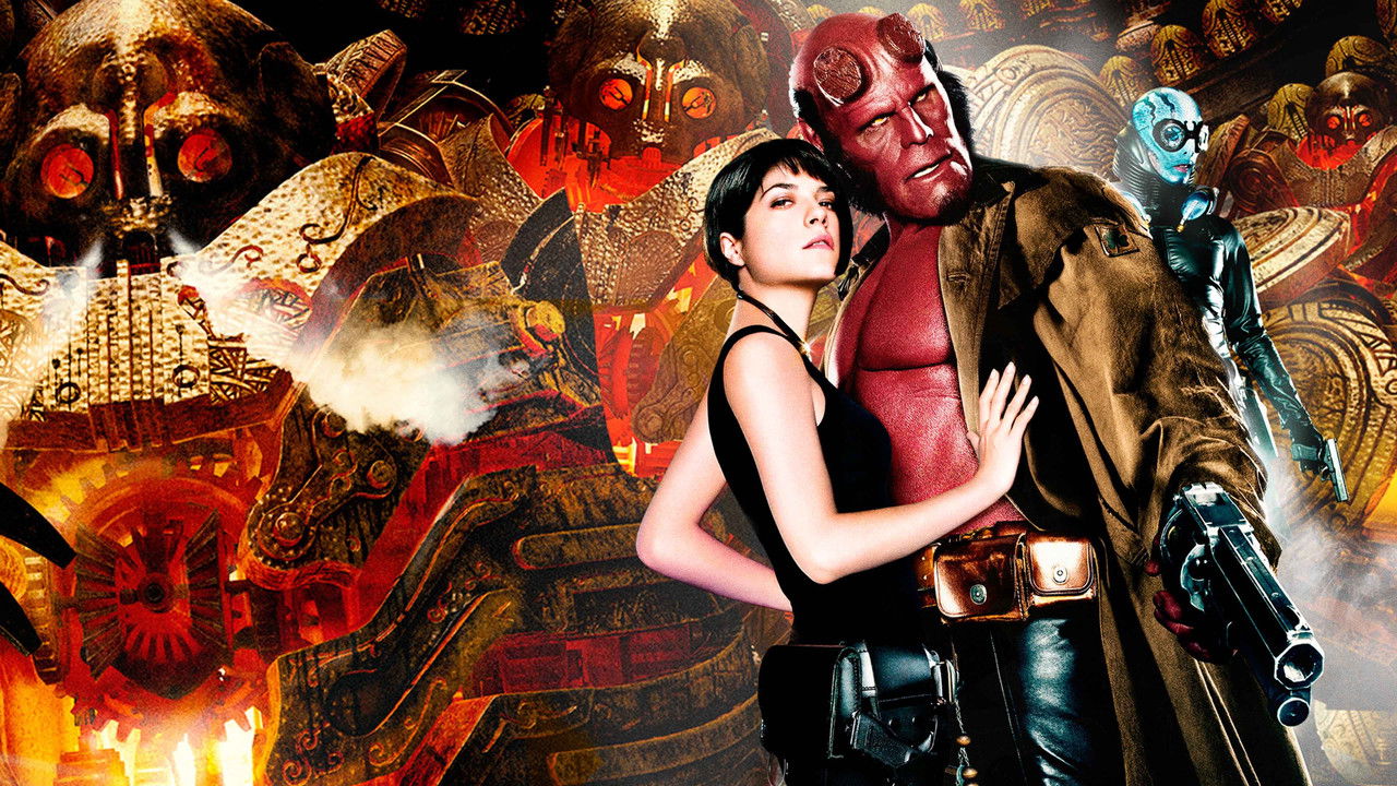 Cartel de la película Hellboy II: El Ejército Dorado (2008) de Guillermo Del Toro