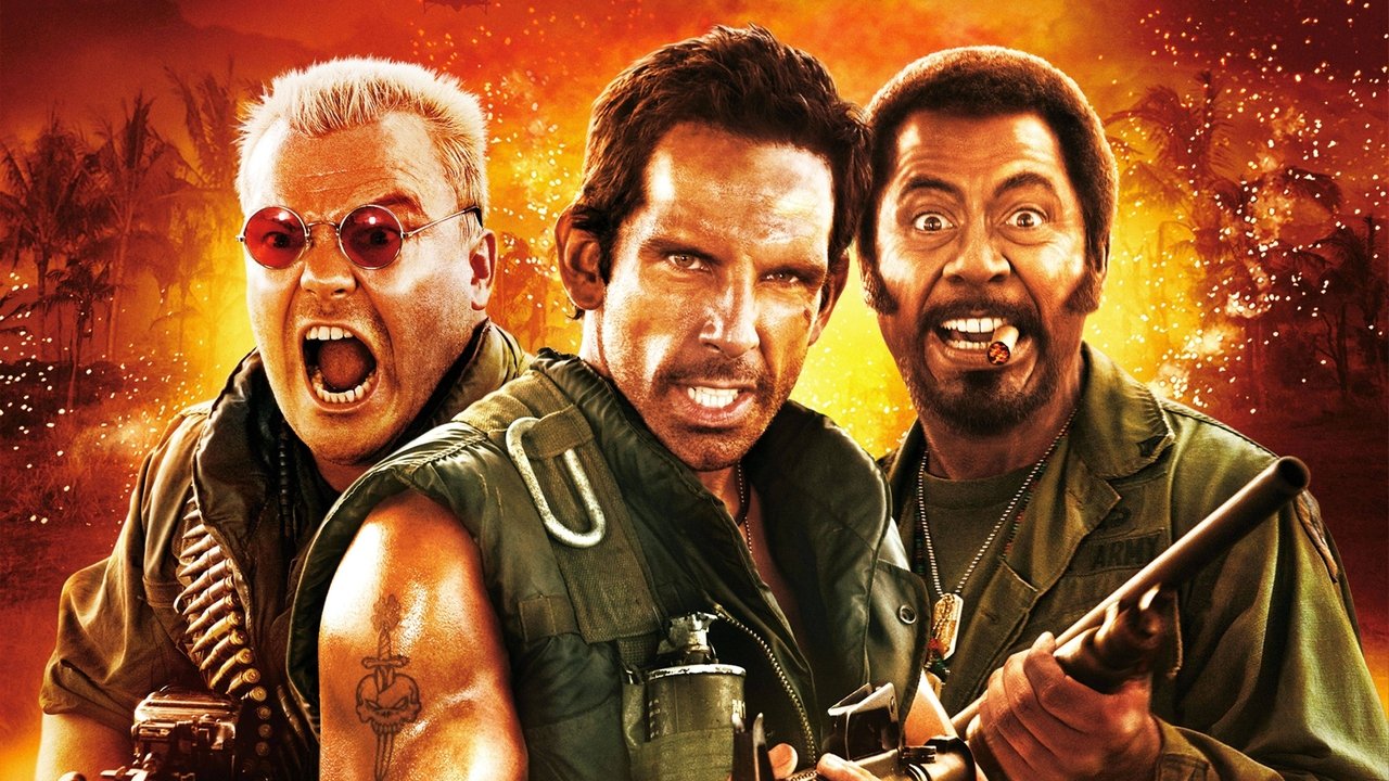 Cartel de la película Tropic thunder (2008) de Ben Stiller