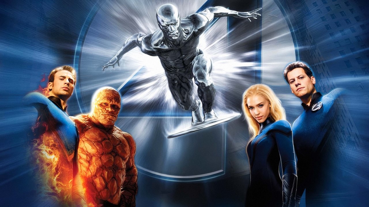 Cartel de la película Los 4 Fantásticos y Silver Surfer (2007) de Tim Story