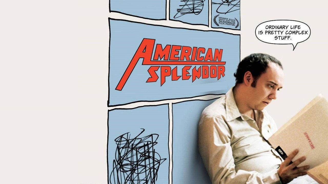 Cartel de la película American Splendor (2005) de Shari Springe y Robert Pulcini